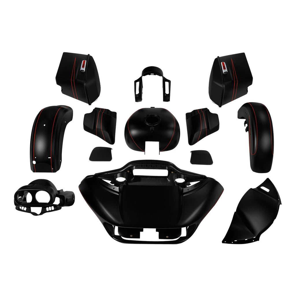 Fairings Body Work Kit for Harley Road Glide Special (2015–2023) Black Denim