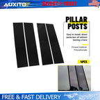 Window Pillar Covers for Ford F-150 (2015–2021) Black 4-40X