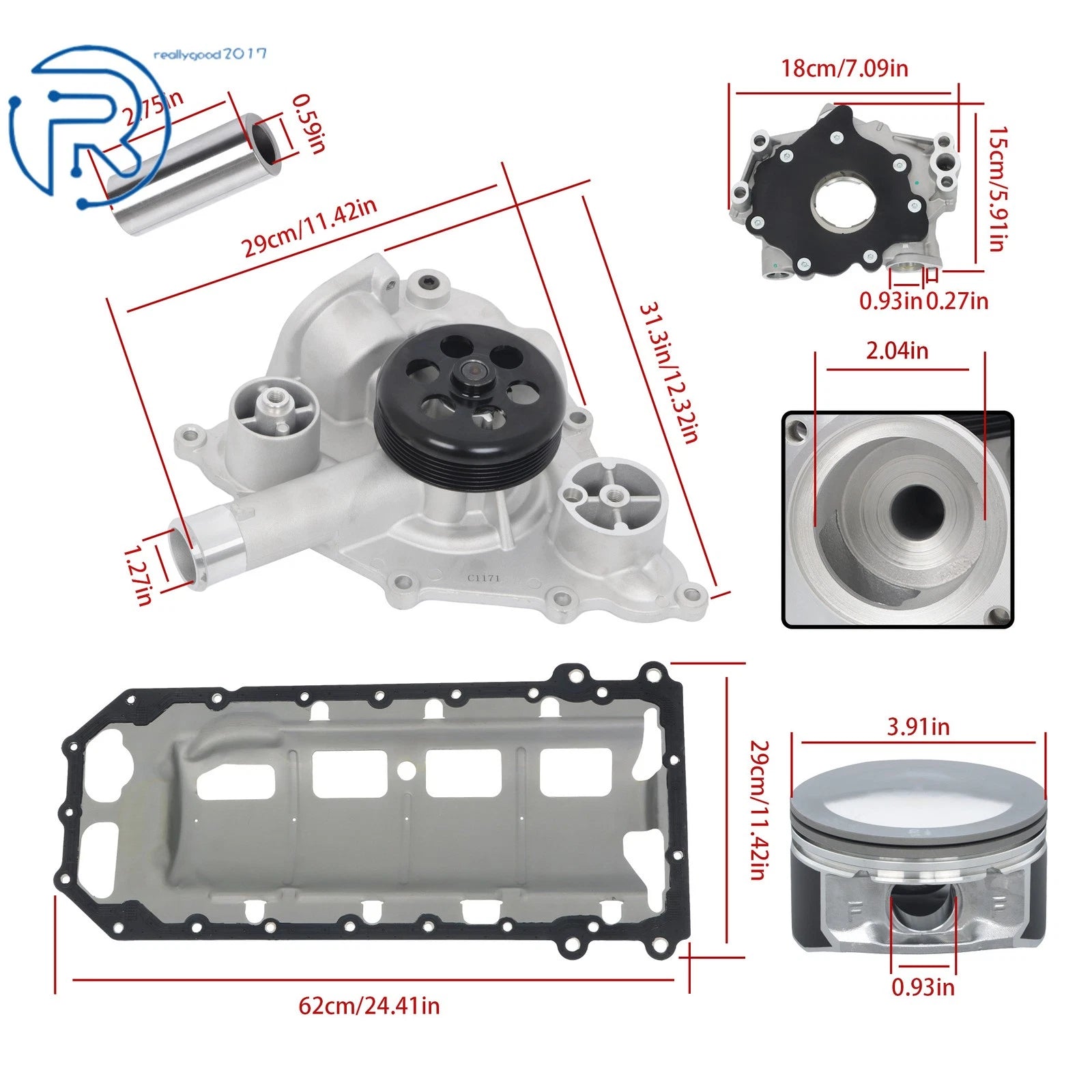 Engine Rebuild Kit for Chrysler 300 Charger Grand Cherokee Magnum 5.7L (2005–2006)
