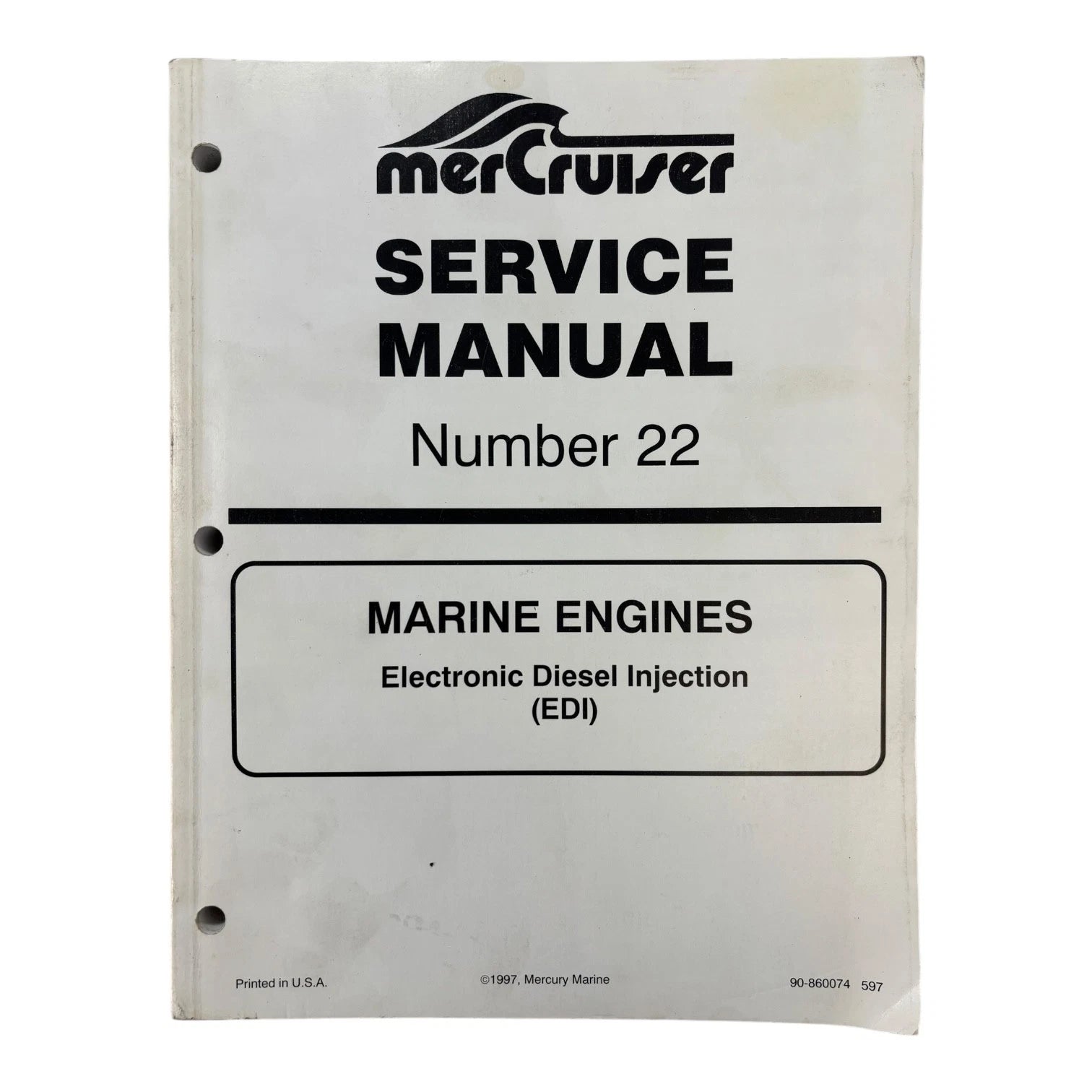 Electronic Diesel Injection Service Manual #22 for MerCruiser (1997)