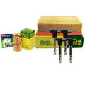 Set of 4 Mann Filters & 4 Denso Iridium TT Spark Plugs for Audi A4
