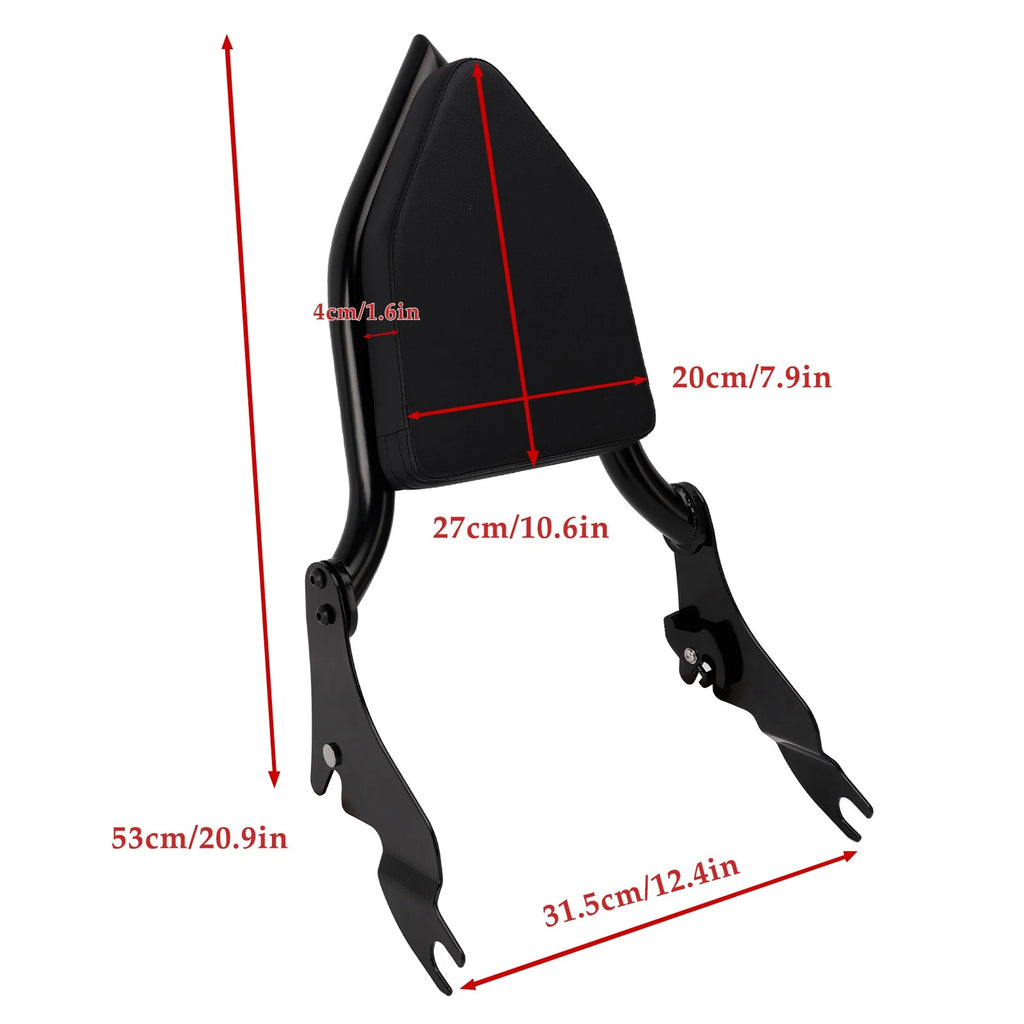 Passenger Sissy Bar Backrest for Road King, Street Glide (2009–2024)