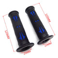 Set of 2 Rubber Hand Grips for Yamaha Dirt Bike (7/8" Left, 1" Right)