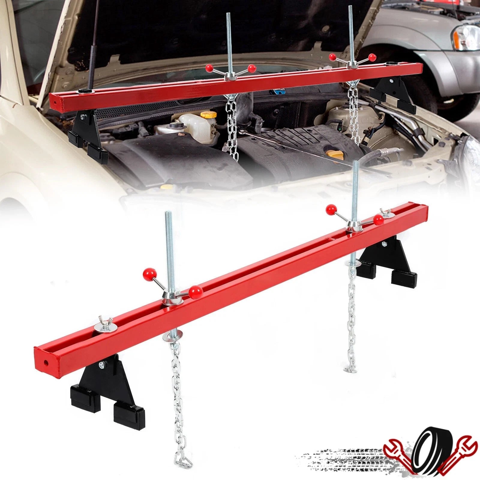 Engine Support Bar for Garages & Auto Repair Shop (1100 lbs)