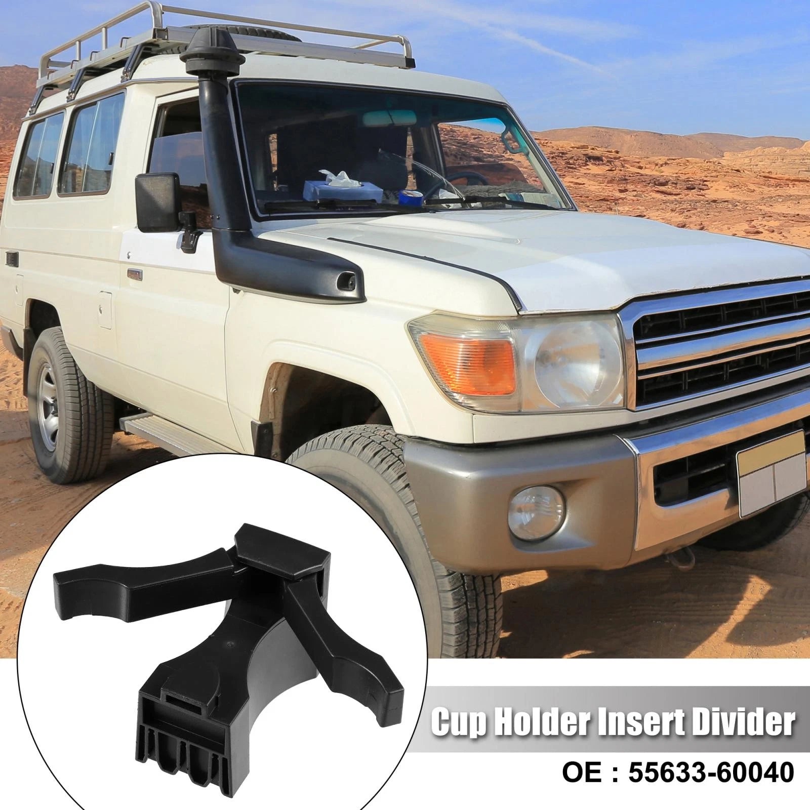 Cup Holder Insert Divider 55633-60040 for Toyota Land Cruiser (2008–2011)
