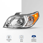 Halogen Headlight Left for Chevy Aveo 5 LS/LT (2009–2011) W/Amber Reflector