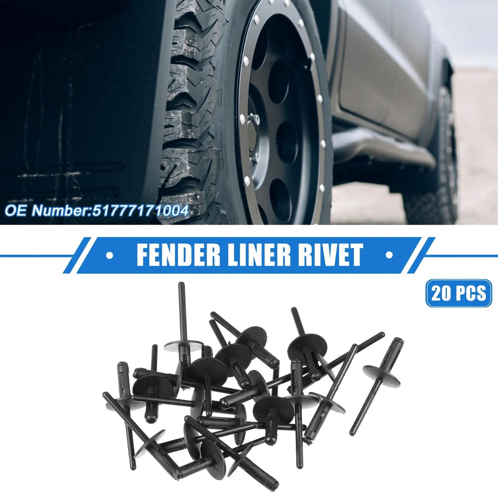 20 x Fender Liner Rivet for BMW X1 Black (2013 - 2023)