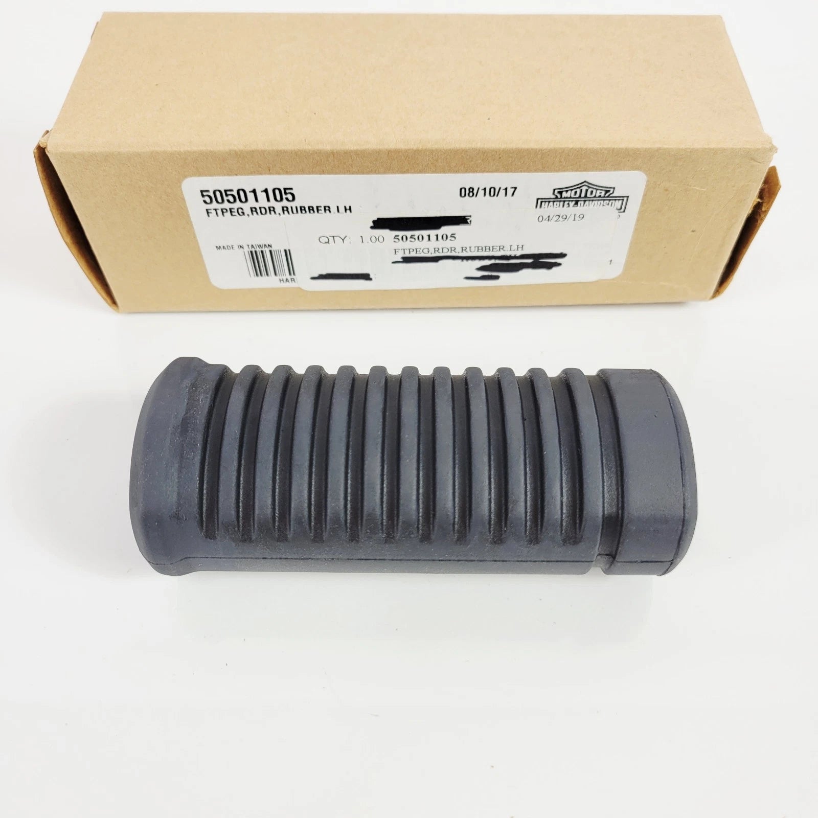 Left Rubber Foot Peg for Harley-Davidson Softail Slim & Live Wire (2014–2023) - 50501105