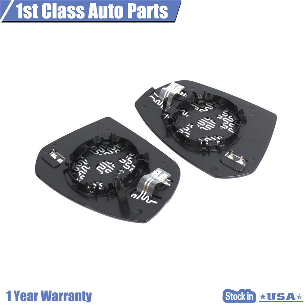 Pair of Rear View Mirror Glass with Backplate for Ford Escape (2017-2018)