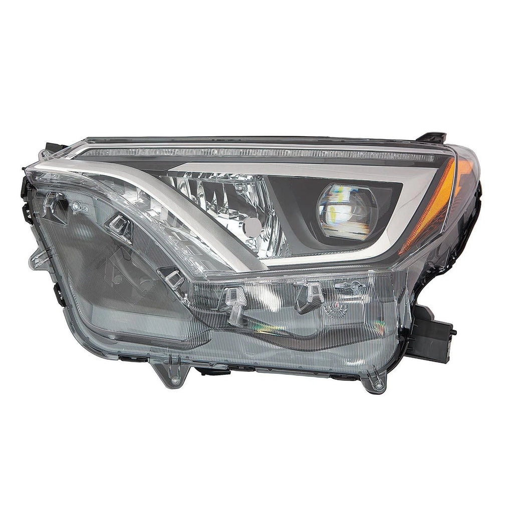 Driver Side LED Headlight Assembly Replacement for 2016–2018 Toyota RAV4