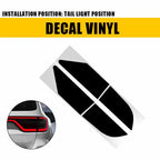 Smoked Tail Light Cover Overlays for Dodge Durango (2014–2021)