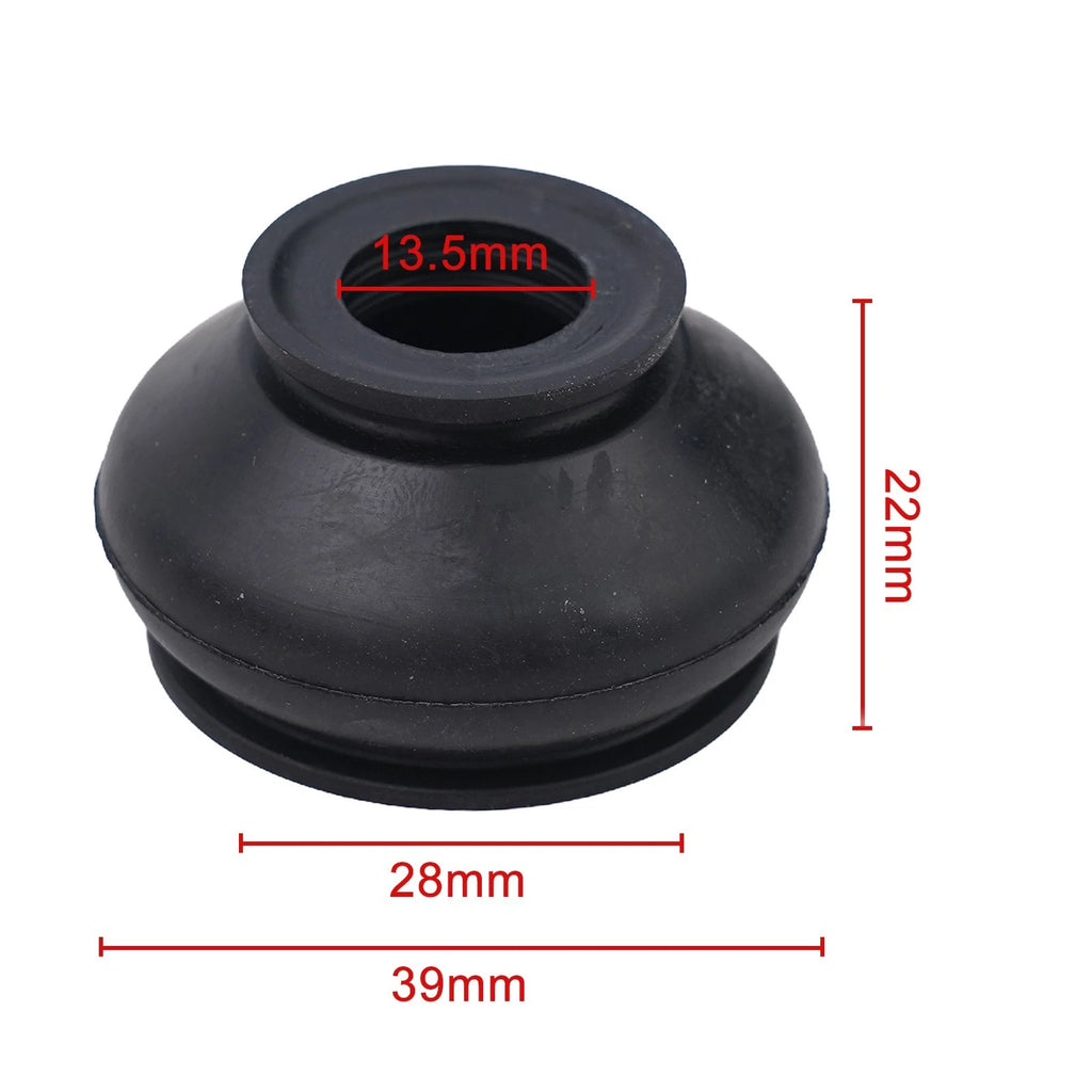 2Pcs Rubber Dust Cover and Ball Joint Boots for Track Rod End