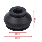 2Pcs Rubber Dust Cover and Ball Joint Boots for Track Rod End