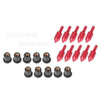 10 Pcs Red Aluminum Windshield Bolt Kit for Motorcycle Windscreen Screws