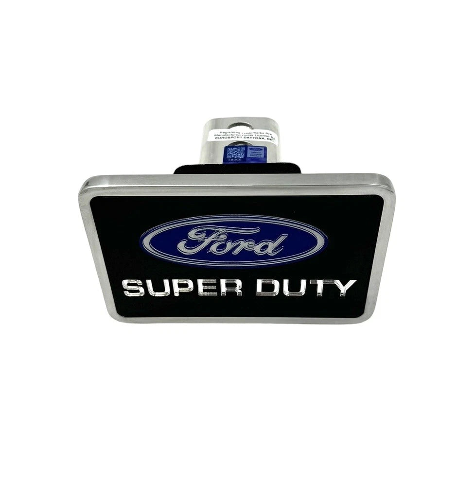 Hitch Cover Replacement for Ford Super Duty Logo (2020–2025) Rear Black