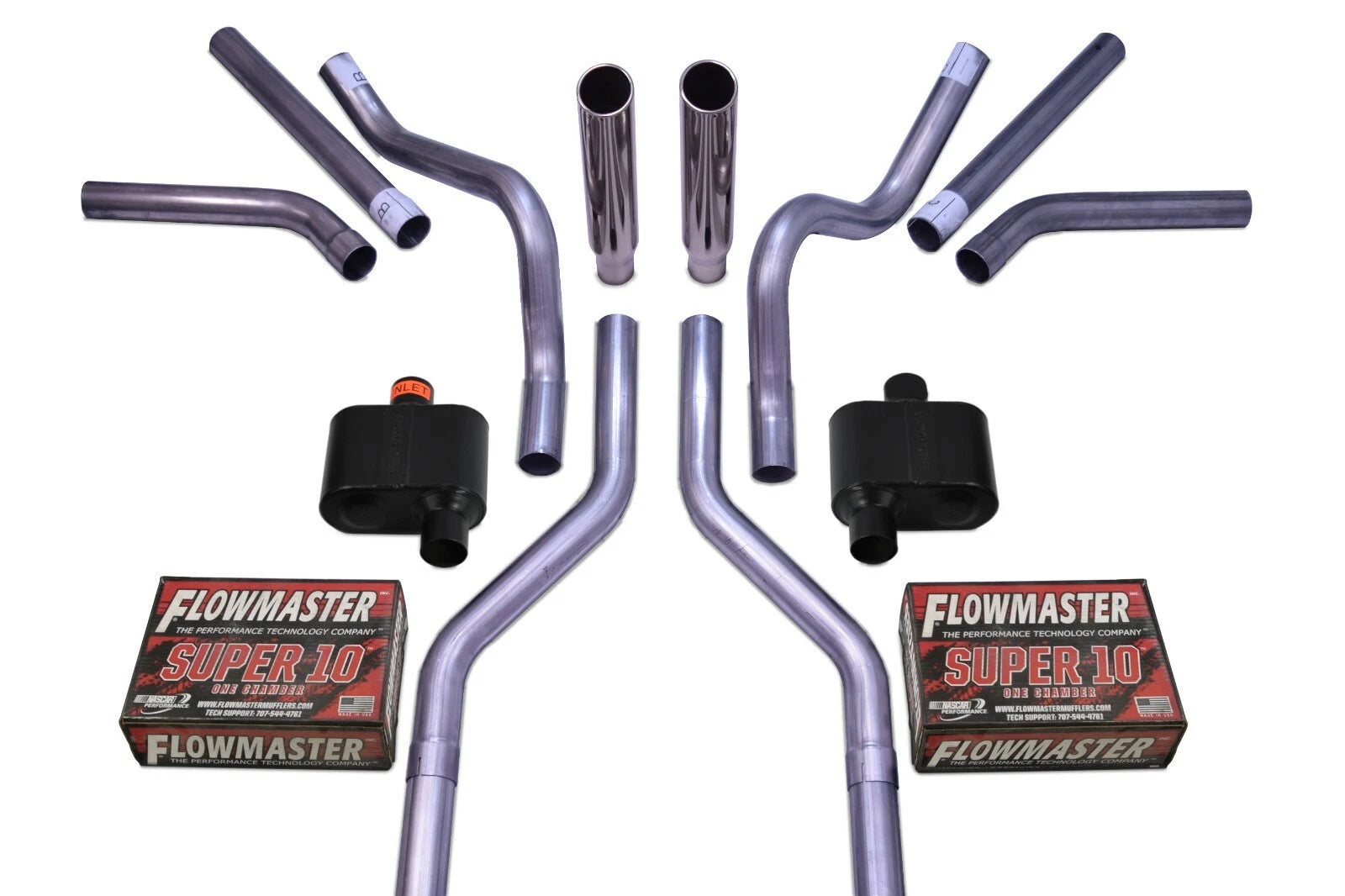 Dual Exhaust Kit for Chevy GMC C10 (1963–1972) - Flowmaster Super 10