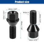 10x M12x1.5 Wheel Lug Bolt Nut for BMW E46 E90 E39 (No. 36136781150)