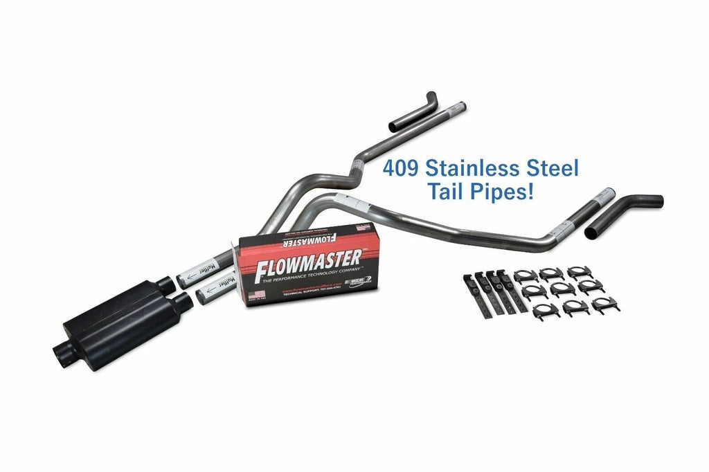 Dual Exhaust Kit for Chevy GMC 1500 (2015–2018) - 2.5" Stainless Steel