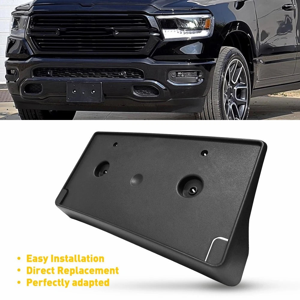 Front Bumper License Plate Bracket for Dodge Ram 1500 (2019–2022)