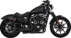 2X Vance & Hines Mini Grenades Black Exhaust for Harley XL Sportster (2014–2022)