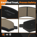 Set of 4 Front & Rear Ceramic Brake Pads for Chrysler Aspen/Dodge Durango (2007–2009) P-1084