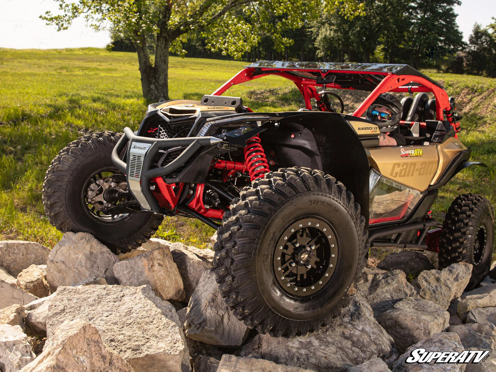 SuperATV Prerunner Front Bumper for Can-Am Maverick X3 (2017–2023)
