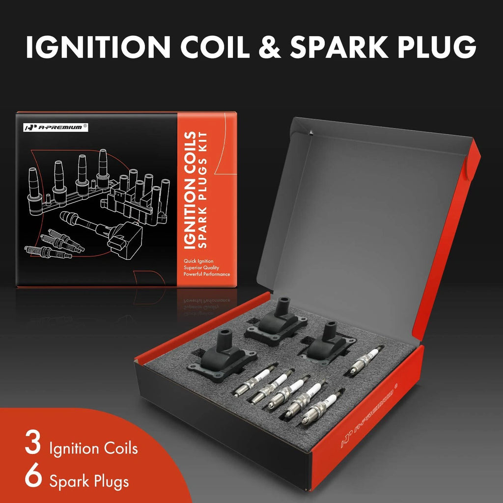 3X Ignition Coil & 6X Iridium Spark Plug for Mercedes-Benz
