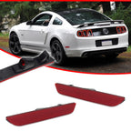 Red Plastic Lens Rear Bumper Side Marker Light Housing for Ford Mustang (2010–2014)