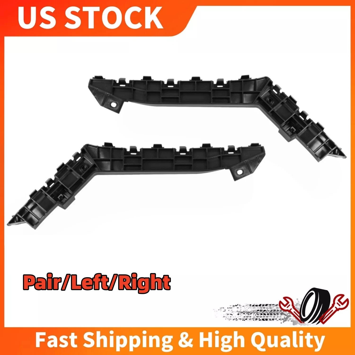 Set of 2 Front Bumper Bracket Clips for Acura TLX (2015–2017)