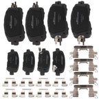 Set of 4 Ceramic Brake Pads for Nissan Altima (2013–2023) P-1650 P-905