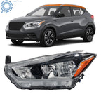 Left Halogen Headlight for Nissan Kicks S SV (2018-2020)