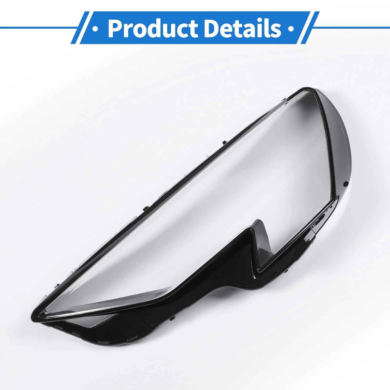 1 Pc Headlight Lens Cover for Audi A3 (2020–2022) Black
