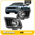 Set of 2 Black Headlight Assemblies for Ford Mustang (2005–2009)