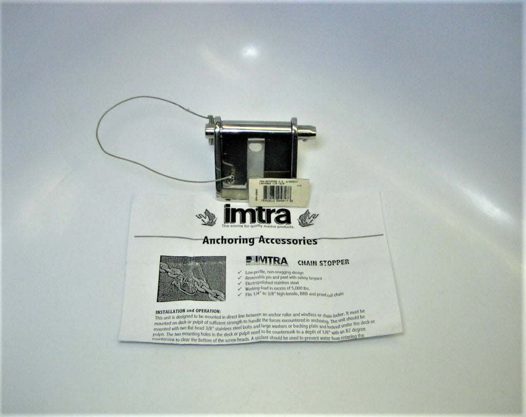 Imtra SPA-6988S Anchor Windlass Chainstopper w/ Lanyards for 1/4"-3/8" Chain