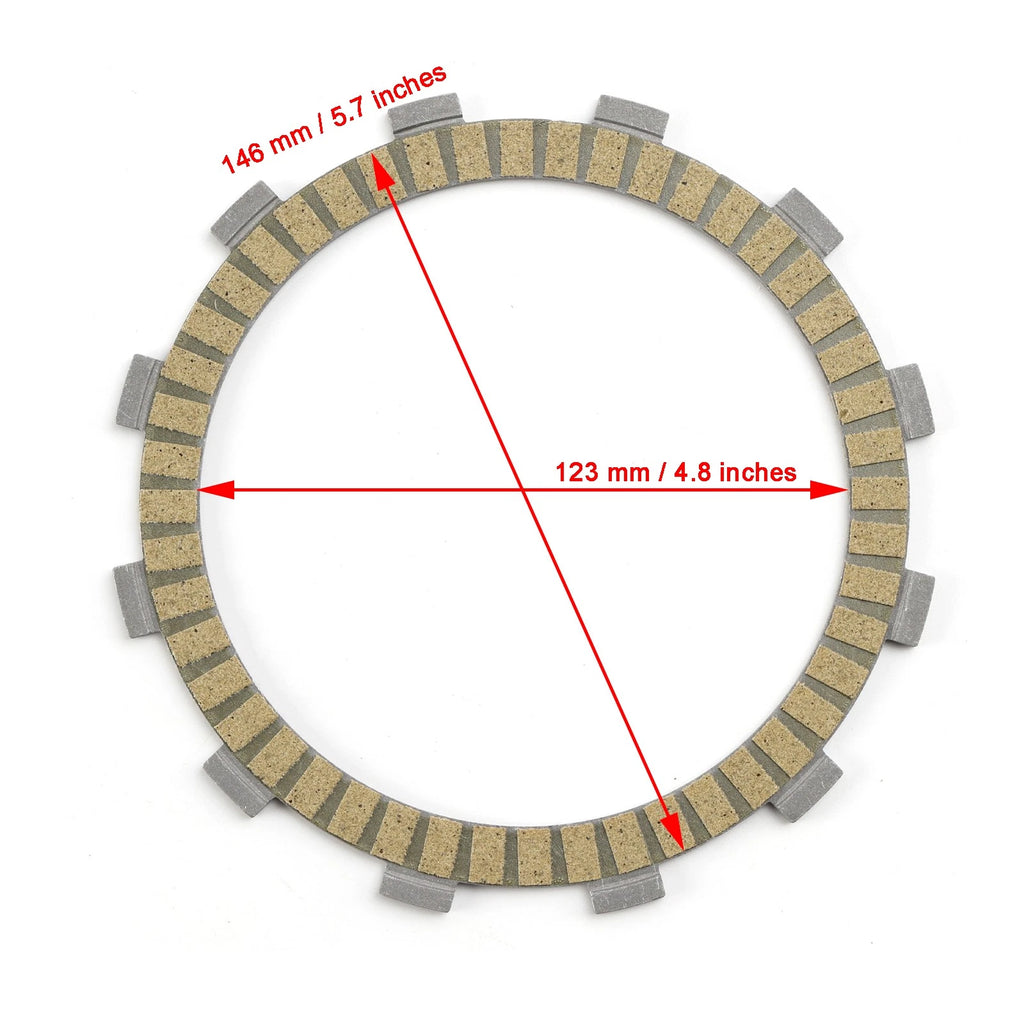 Clutch Friction Plate Kit for Kawasaki KR250 KR-I KR-IR (1988–1990)