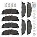 8pcs Brake Pads Set for Dodge Ram 2500 3500 (2009–2010) w/Hardware