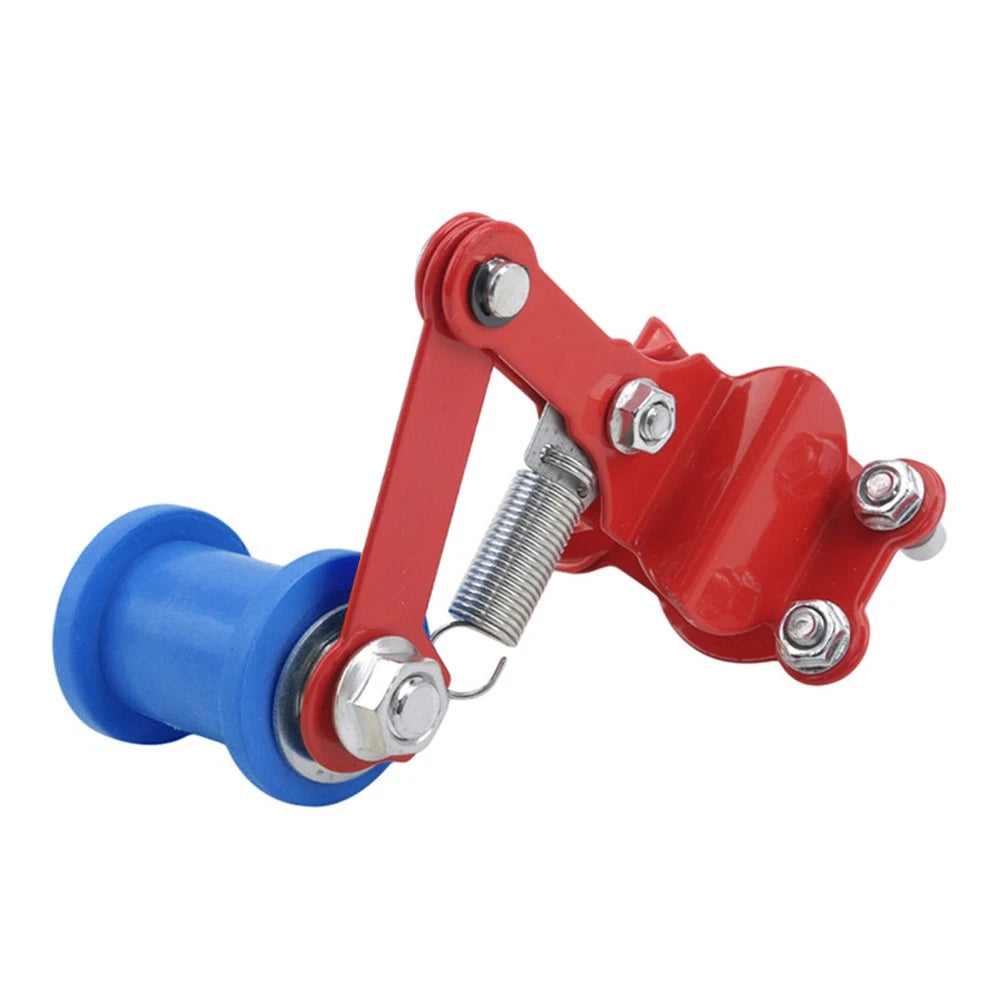 Chain Tensioner Roller Adjuster for Universal ATV Dirt Bike (Red/Blue)