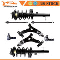 Front Struts Spring Assembly Lower Control Arm Tie Rod for Ford Focus (2000–2004)