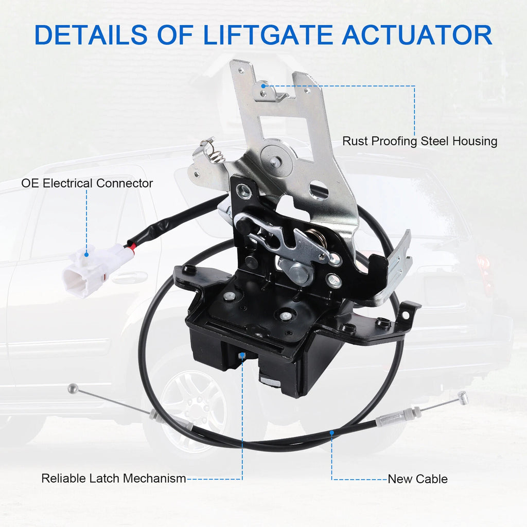 Trunk Latch with Cable for Toyota Sequoia (2001-2007)