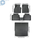 Set of 4 Floor Mats Cargo Liner for Mazda CX-50 (2023–2025) TPE All Weather