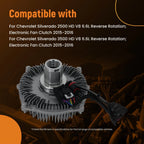 Radiator Cool Fan Clutch for Chevy Silverado/Sierra 2500HD/3500HD (2015–2016)