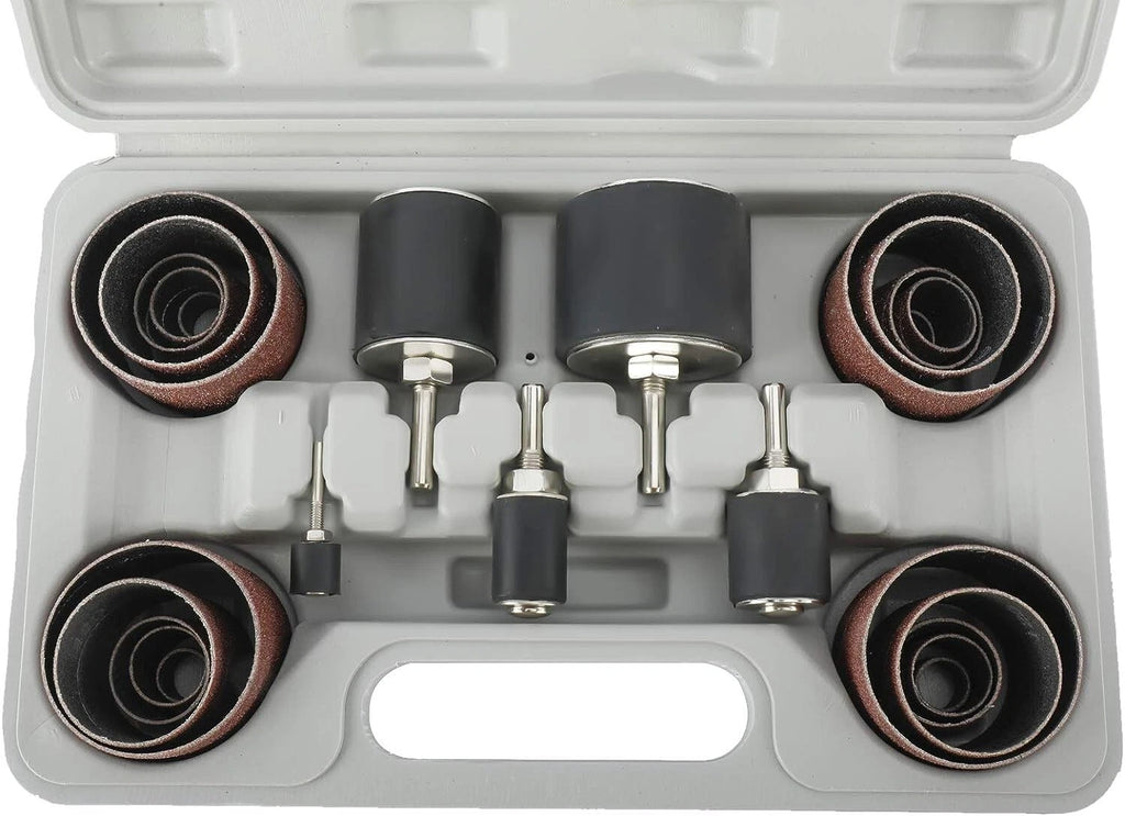 25Pc Sanding Drum Tool Set for Rotary Tools 1/2"-2"