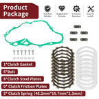 Clutch Friction Steel Plates & Spring Gasket Kit for Yamaha YZ250FX (2015–2019)