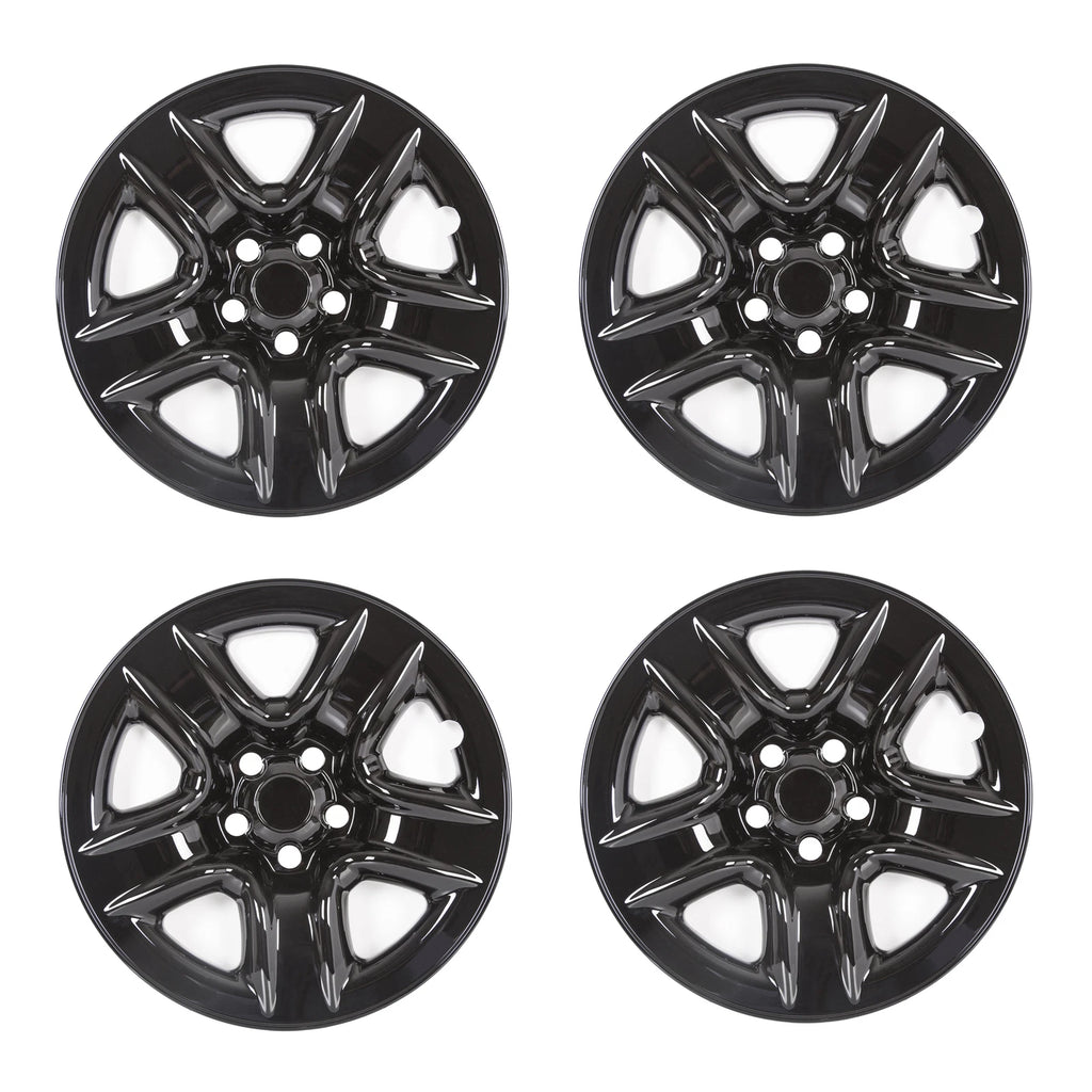 Set of 4 Black Wheel Hub Caps for Toyota RAV4 (2006–2012)