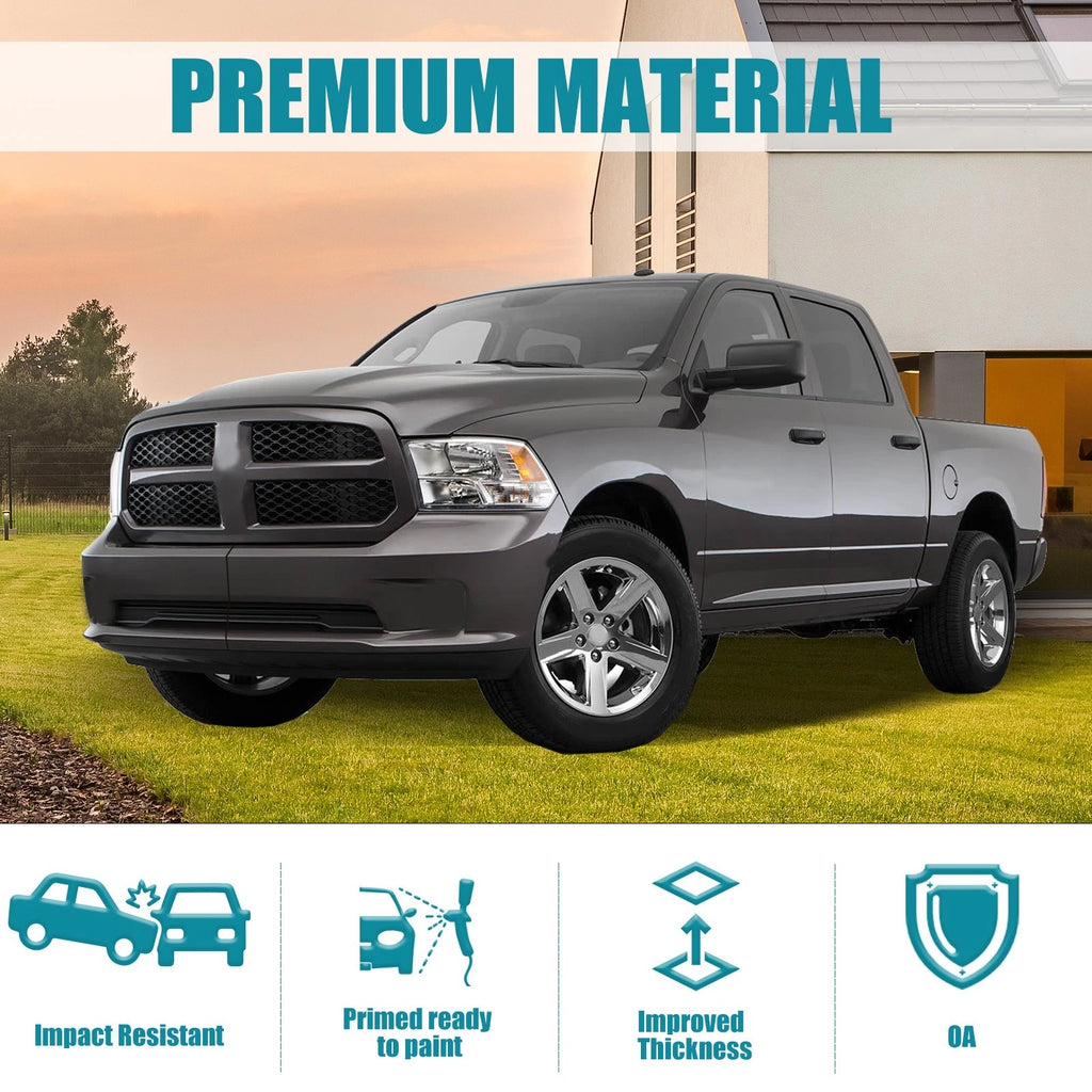 Black Steel Front Bumper for Dodge Ram 1500 (2013–2018)