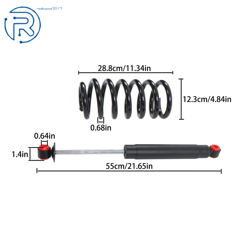 Set of 2 Lowered Coil Springs Shock Kit for GMC C15 C1500 (1963–1972)