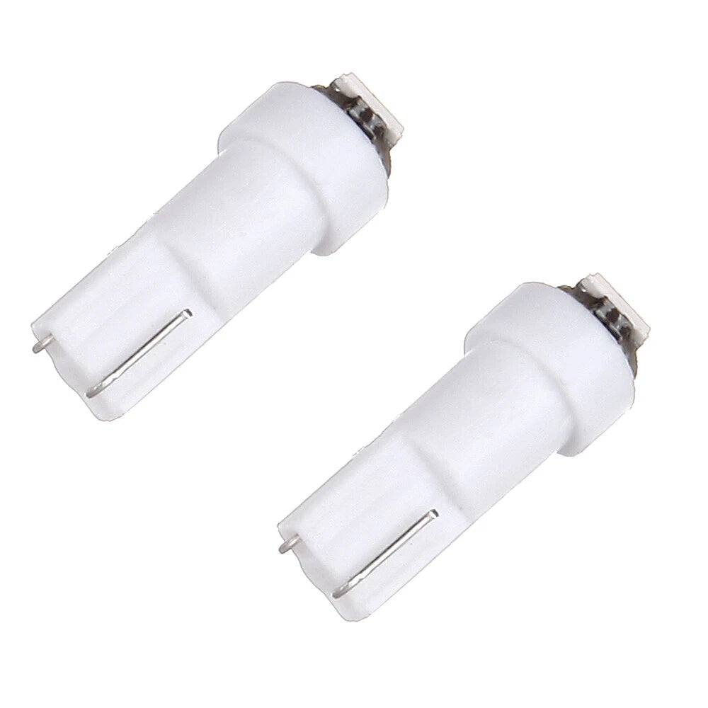 Set of 10 White T5 Wedge LED Light Bulbs for Instrument Gauge Cluster