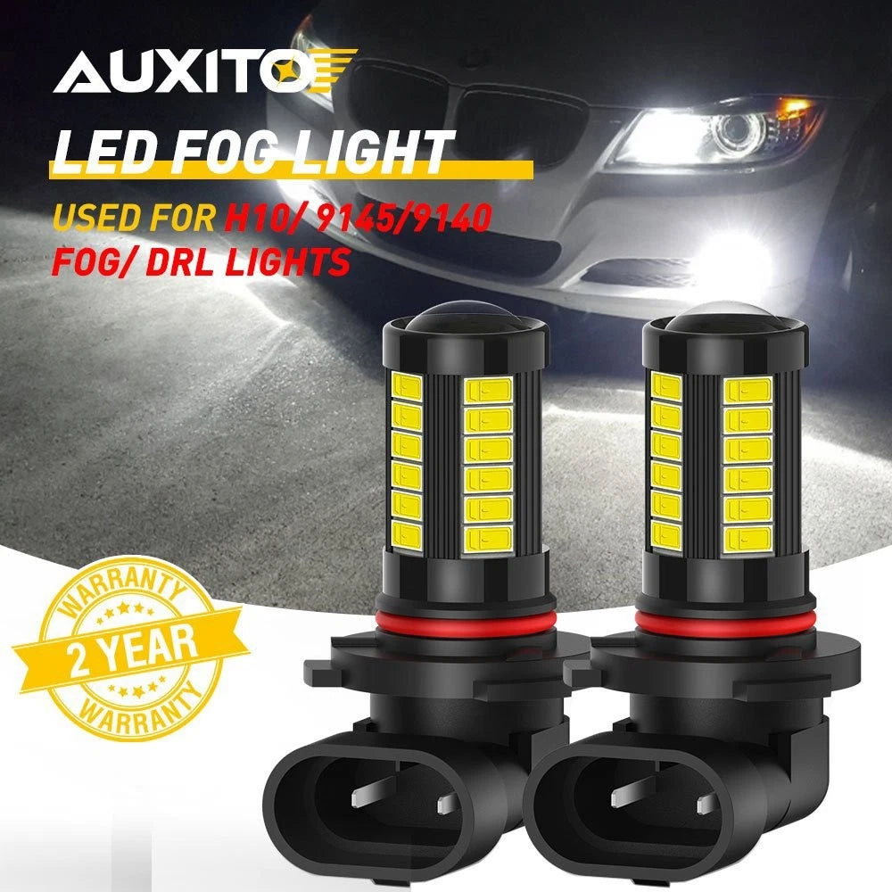 2X 9145 9140 H10 LED Fog Light Bulbs for Ford F150 (2004–2022)