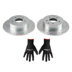 Rear Drilled & Slotted Disc Brake Rotor for Nissan Maxima (2004–2008) S-31312