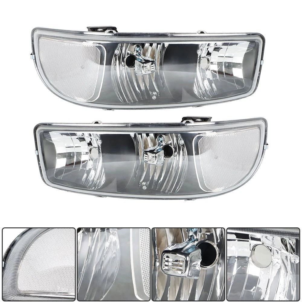 Set of 2 Headlight Assemblies for GMC Sierra 1500 Yukon (1999–2007)